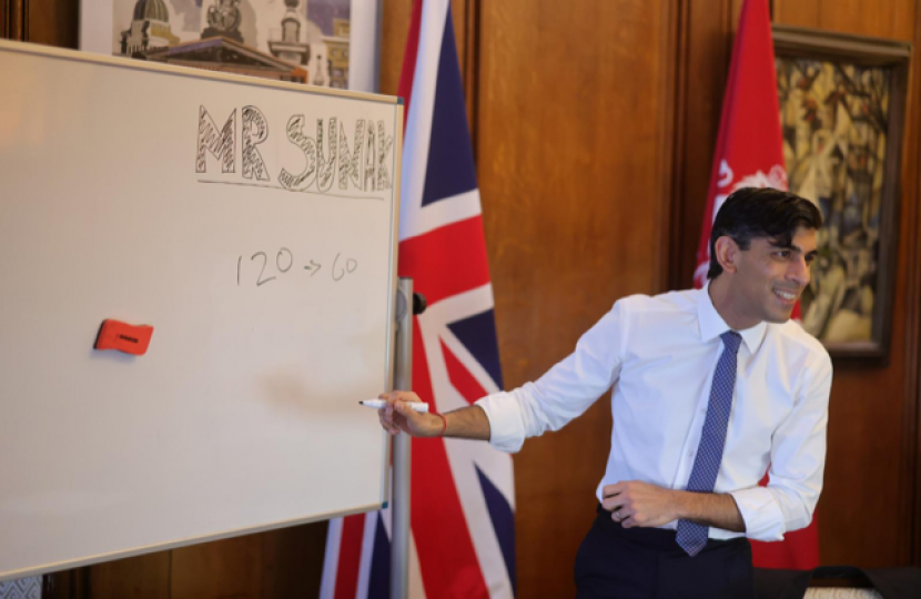 Rishi Sunak teaching Maths at St Paul's Primary School, Swanley