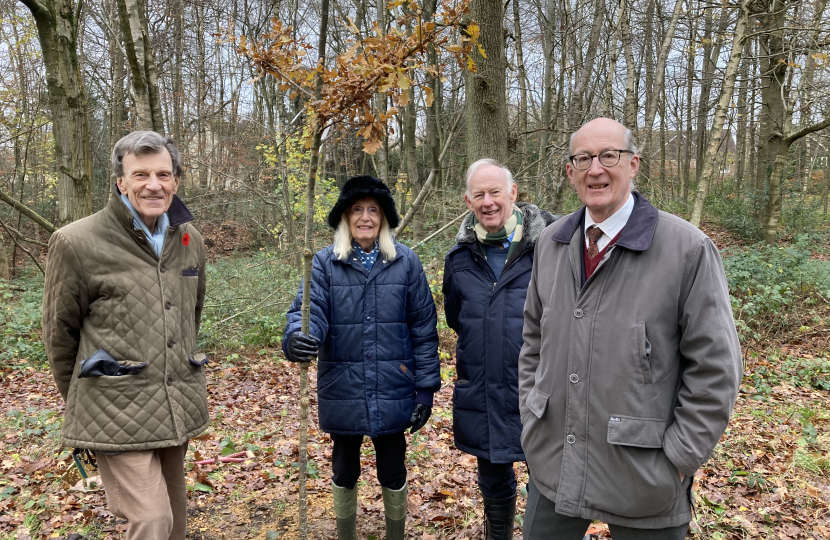 Tree planting in Sevenoaks by Conservative Councillors