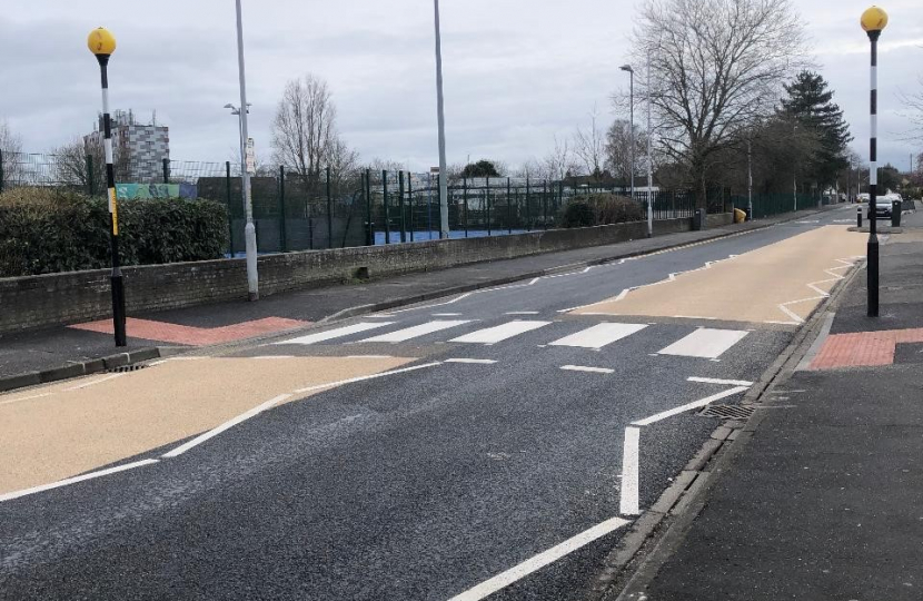 The new zebra crossing in Swanley